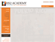 Tablet Screenshot of hs2academy.com